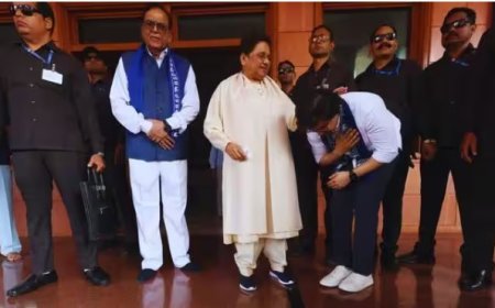 मायावती के पैर छूकर 10 सेकंड तक खड़े रहे आकाश आनंद, कांशी राम की पुण्यतिथि पर बुआ-भतीजे की मुलाकात ने खींचा ध्यान